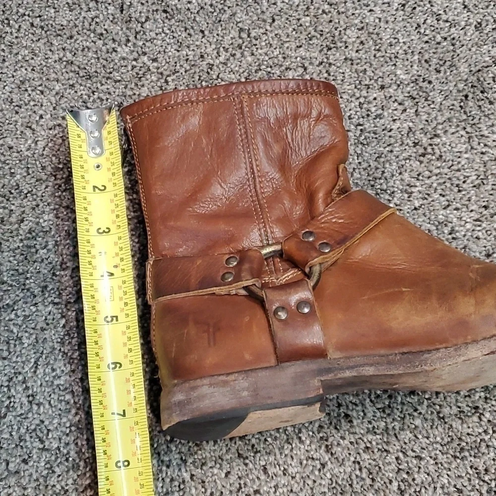 Frye Womens Veronica Harness Ankle Leather Boots Boho shoes sz 9.5B